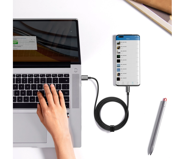 Baseus Kabel Superior Series USB-A / USB-C 100W 2m - czarny - 1502053 - zdjęcie 2